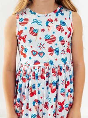 Mila and Rose Little Miss Liberty Twirl Dress Red/White/Blue 2T NWT IN PACKAGE